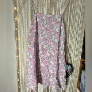 Abound Pretty in pink flower power skater dress xl